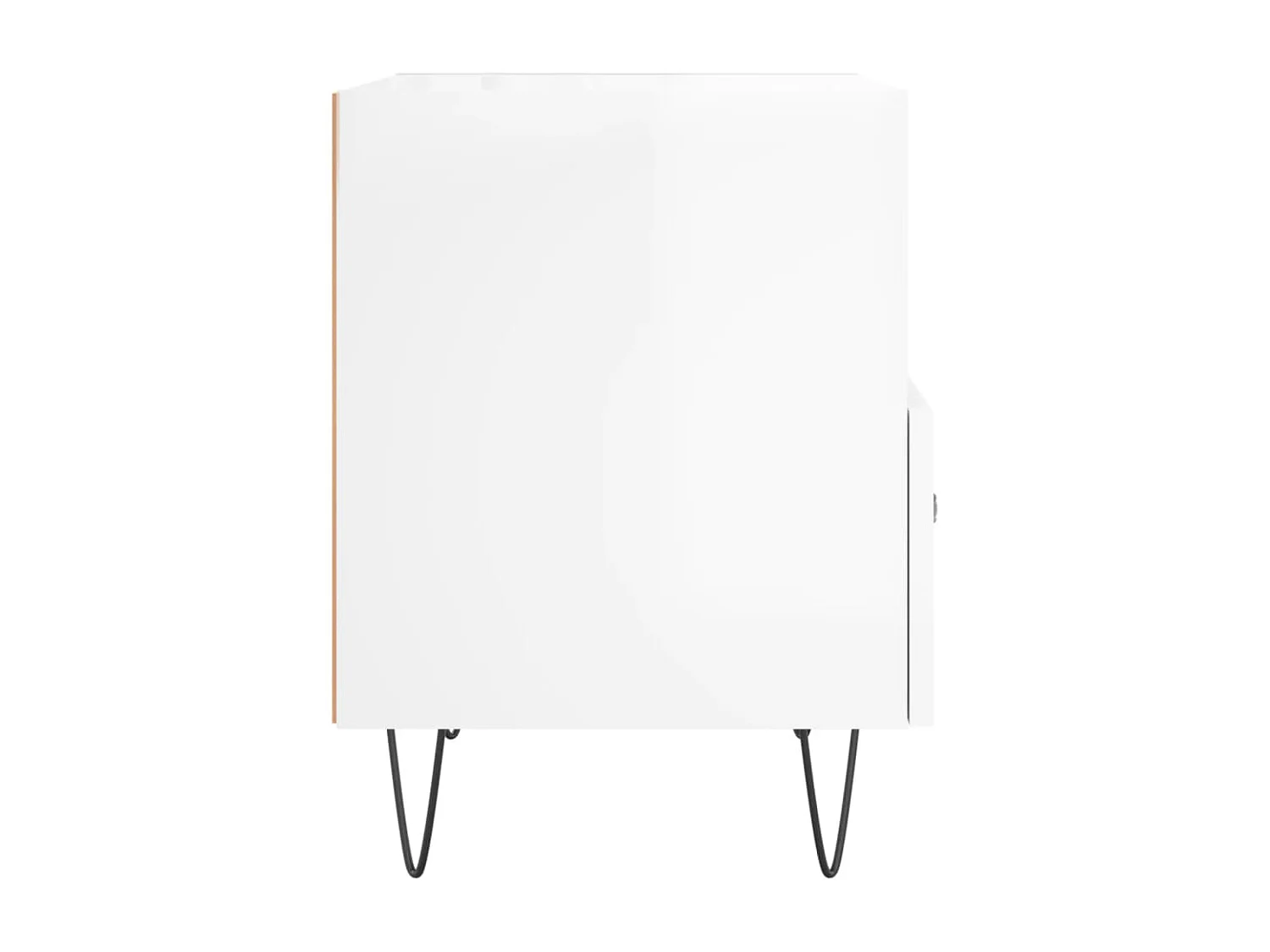 Tables de chevet 2 pcs blanc brillant 40x35x47,5 cm