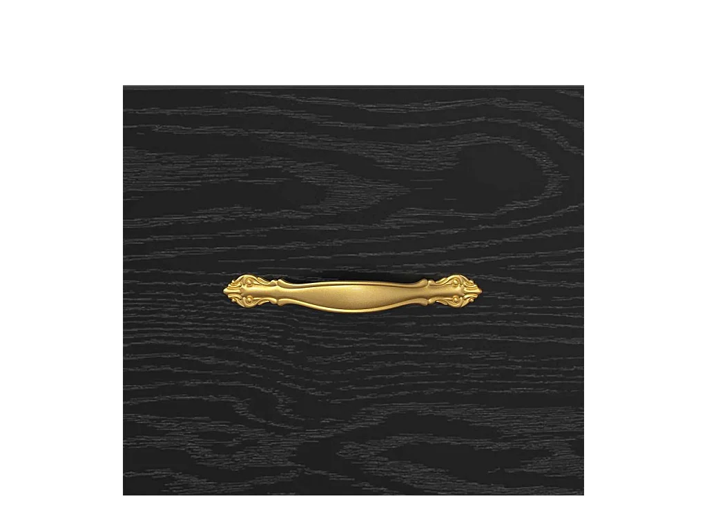 Comodino con cassetto Rovere nero 40 x 35 x 47,5 cm