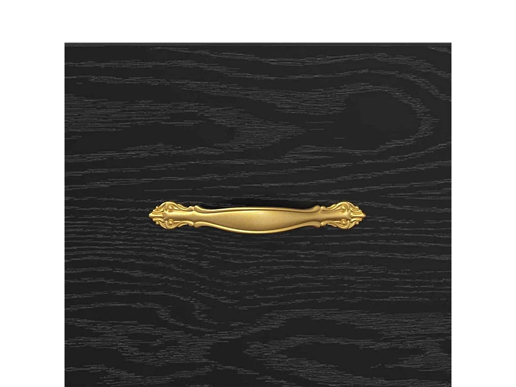 Comodino con cassetto Rovere nero 40 x 35 x 47,5 cm