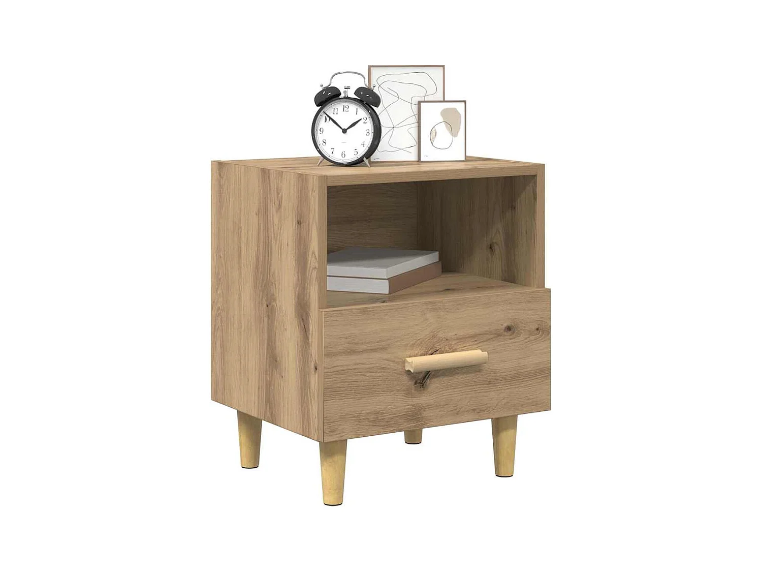 Cabinet de chevet 2 pcs chêne artisanal 40 x 35 x 47.5 cm