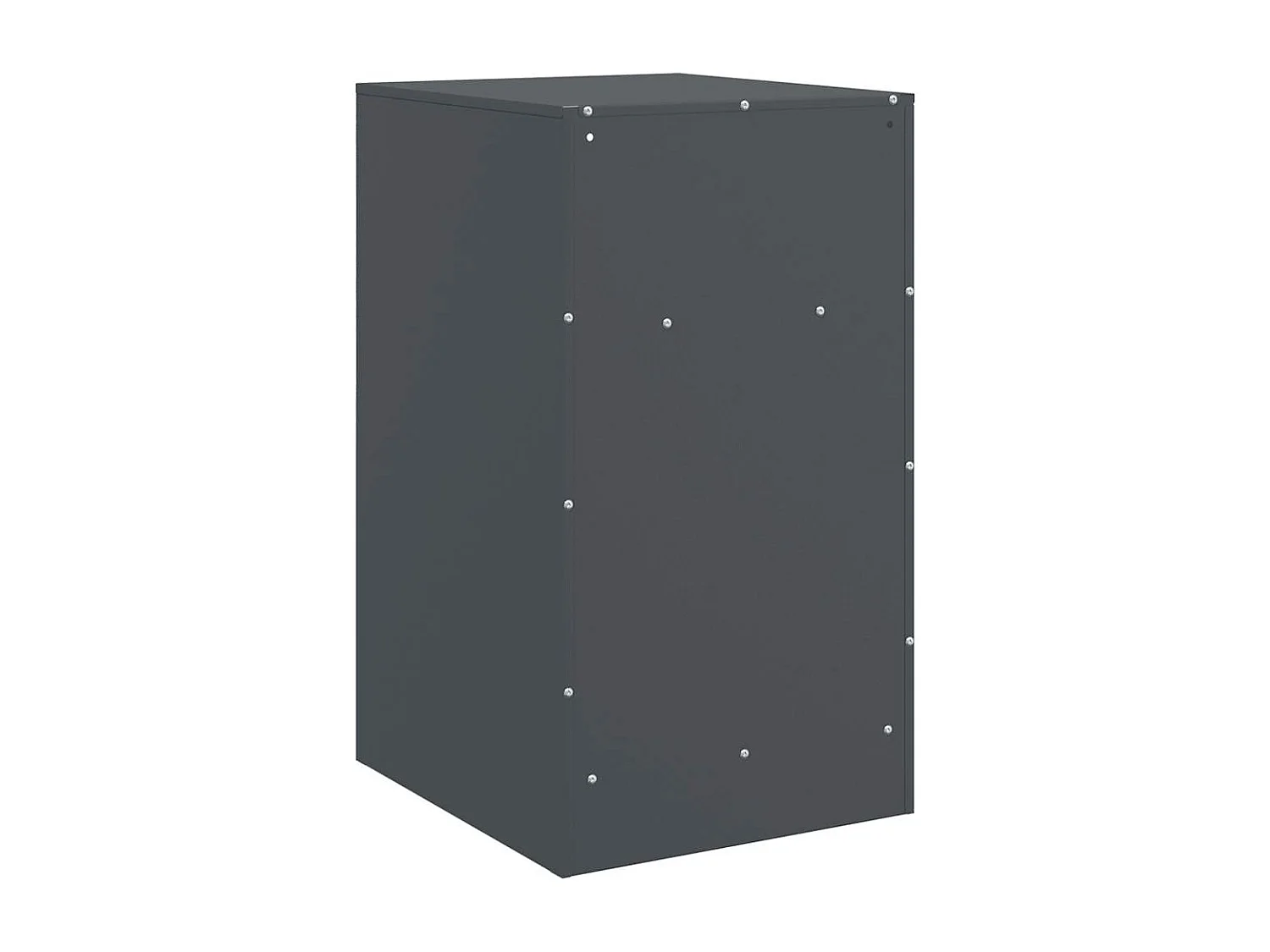 Comodino antracite 34,5x39x62 cm acciaio