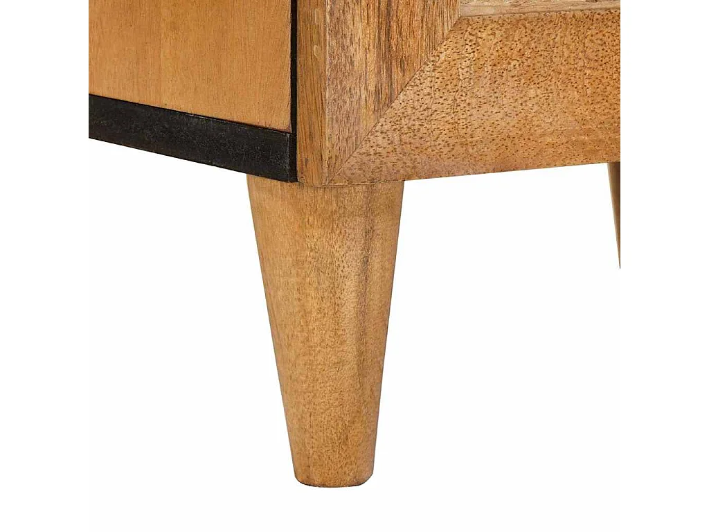 Table de chevet avec tiroir Marron clair 40 x 33 x 46 cm