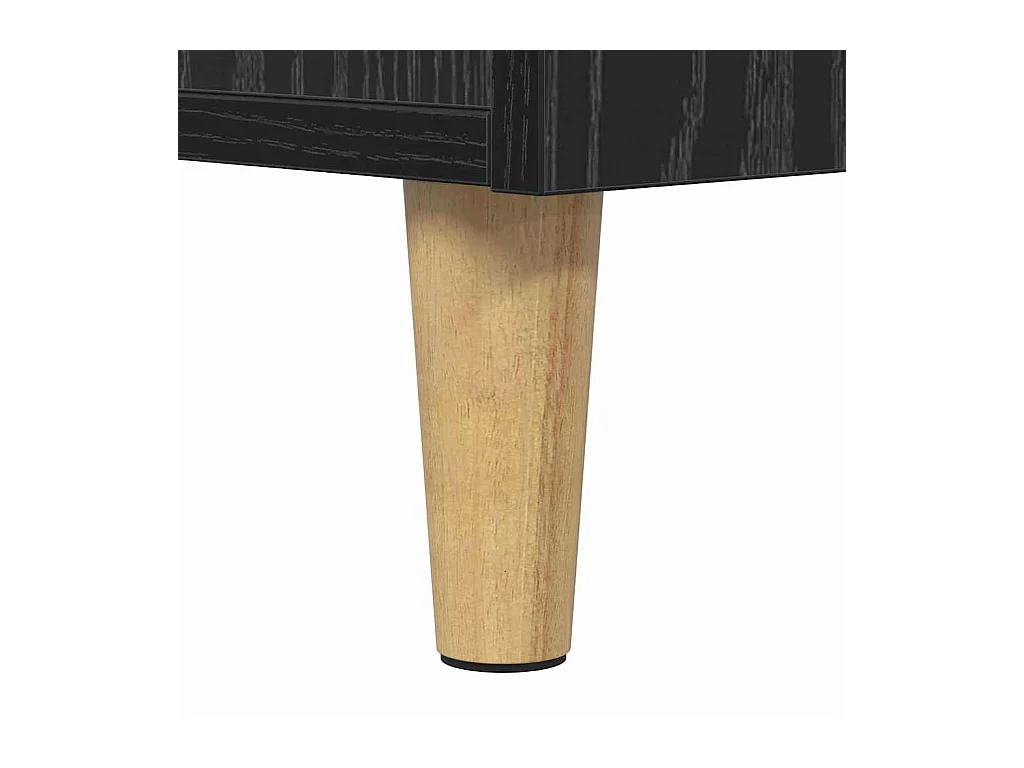 Mobiletto letto in rovere nero 40 x 35 x 47,5 cm in legno ingegnerizzato