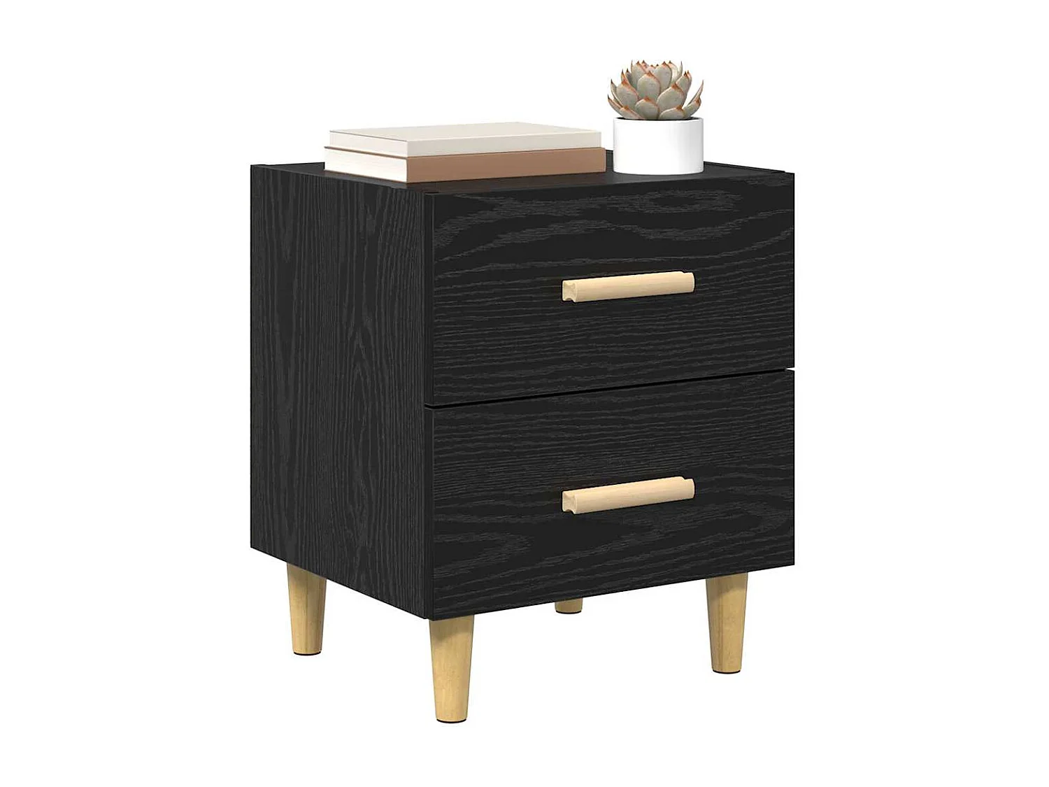 Armoire de lit Chêne noir 40 x 35 x 47.5 cm Bois d'ingénierie