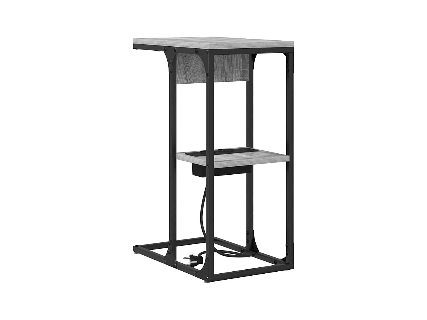 Comodino Sonoma grigio 41,5 x 26 x 60,5 cm