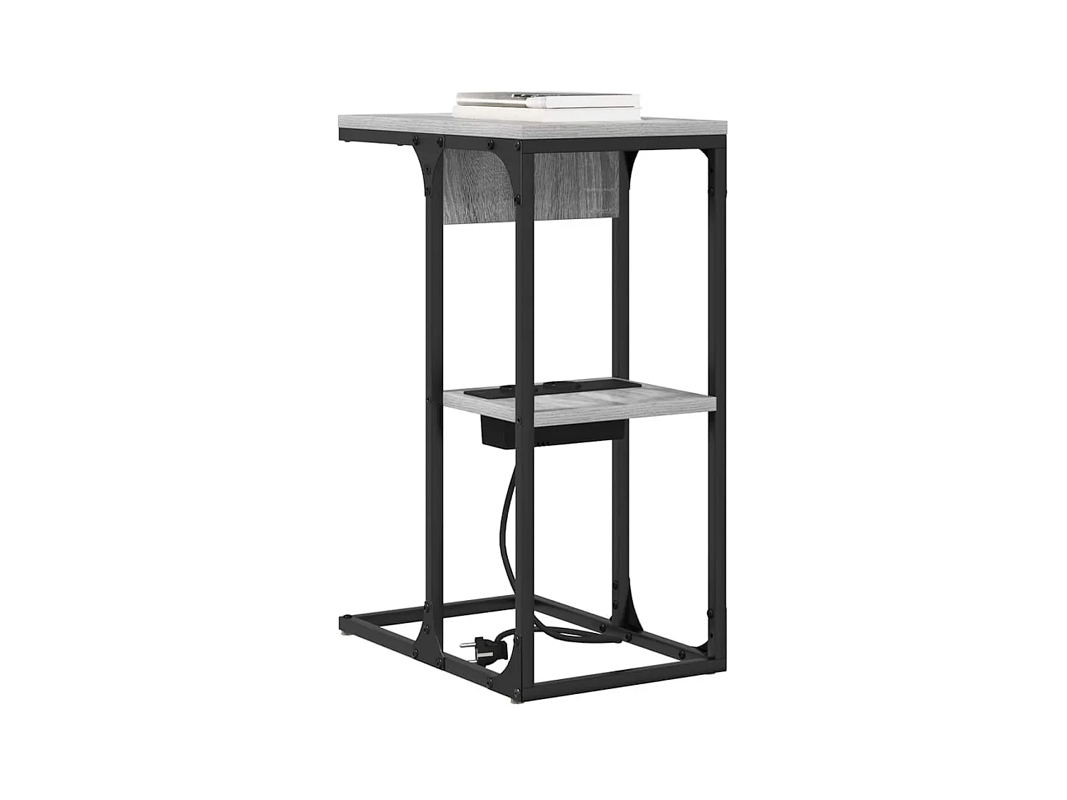 Comodino Sonoma grigio 41,5 x 26 x 60,5 cm