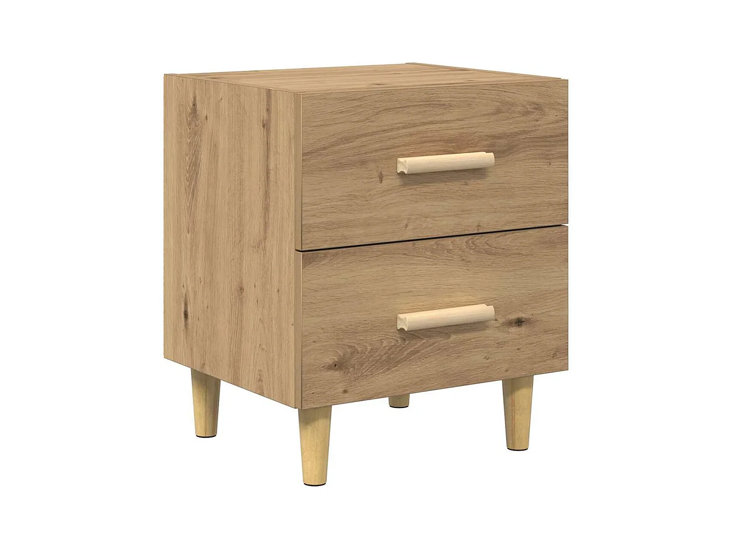 Armoire de lit avec tiroir chêne artisanal 40 x 35 x 47.5 cm