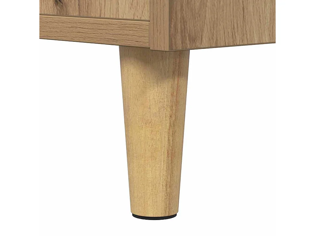 Bettschrank mit Schublade, handgefertigte Eiche, 40 x 35 x 47,5 cm