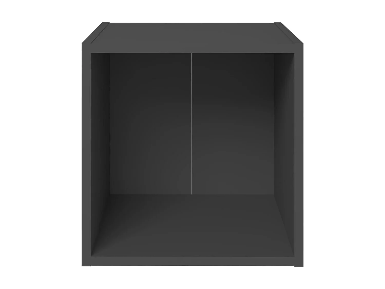 Meubles TV 2 pcs gris 37x35x37 cm bois d’ingénierie