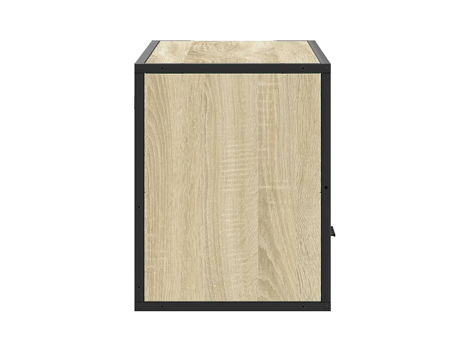 Sonoma eiken tv-kast 80x31x39,5 cm bewerkt hout en metaal