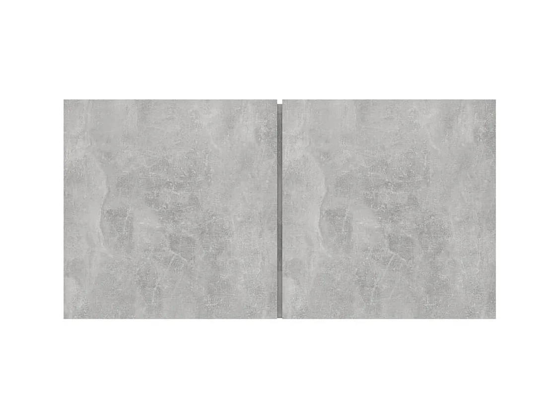 Set di mobili TV da 5 pezzi in legno ingegnerizzato grigio cemento