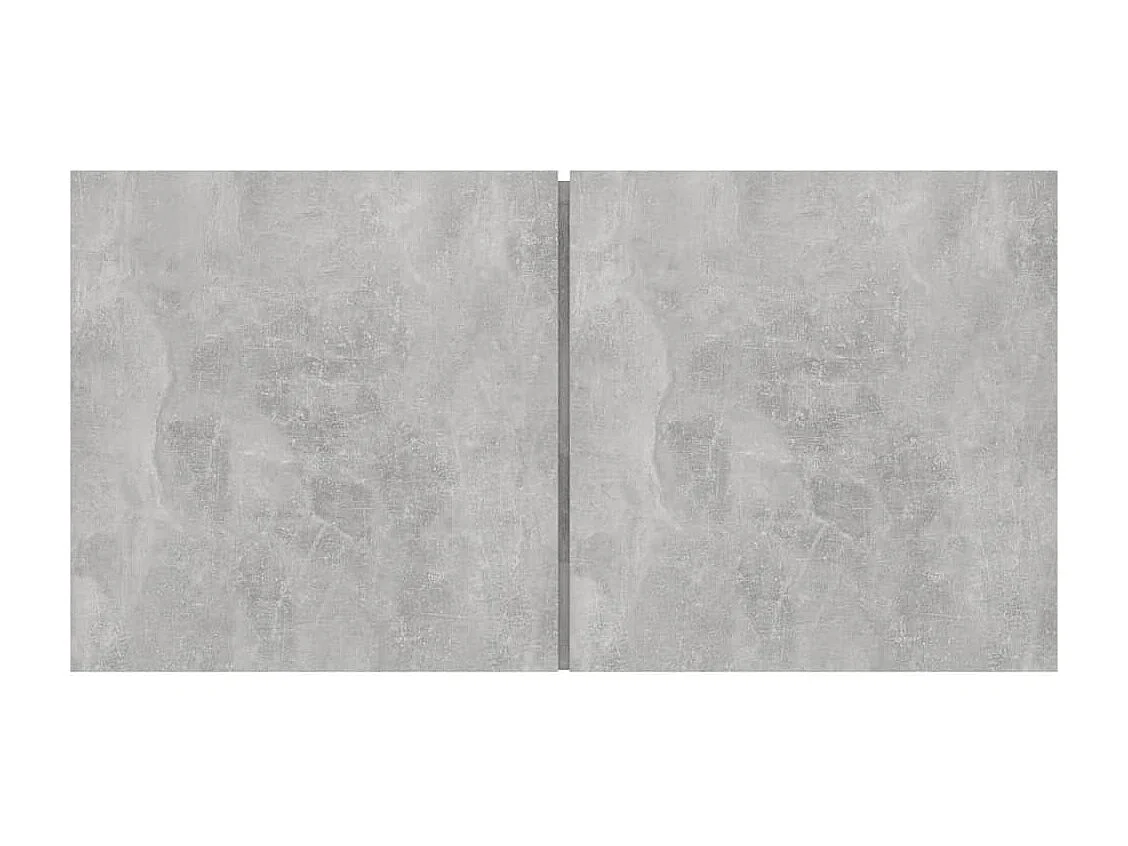 Set di mobili TV da 5 pezzi in legno ingegnerizzato grigio cemento