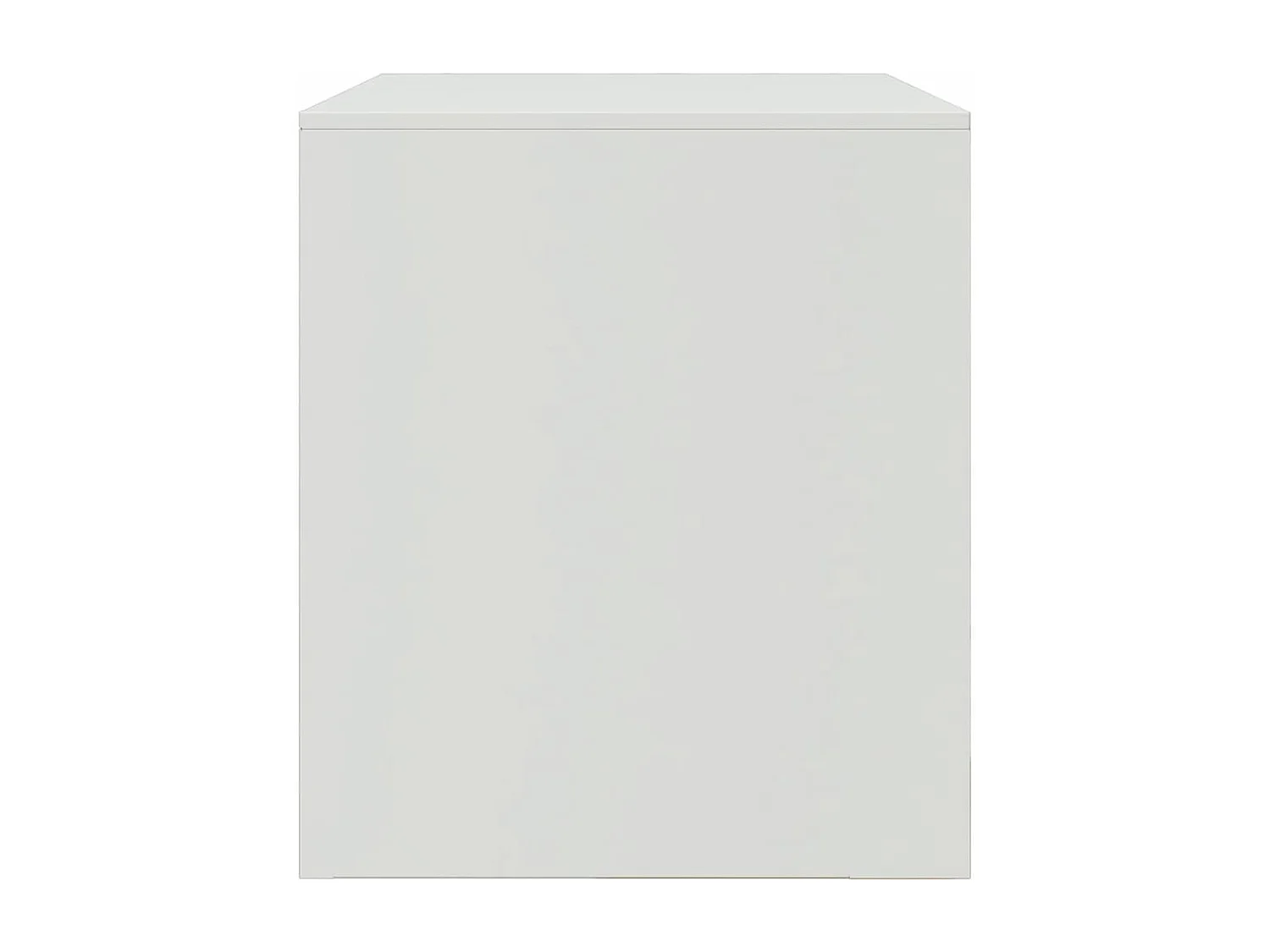 Meubles TV 2 pcs blanc 67x39x44 cm acier
