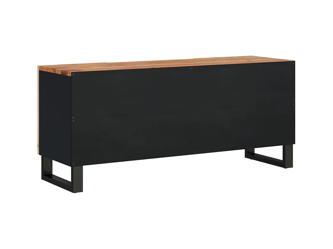 TV-meubel 105x33,5x46 cm massief en bewerkt acaciahout