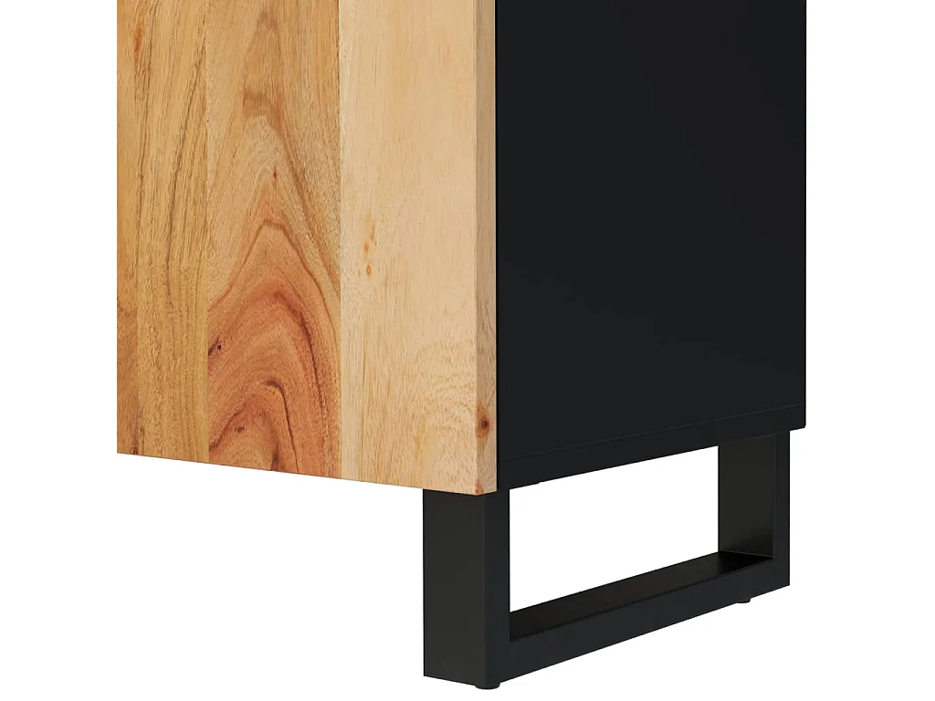 TV-meubel 105x33,5x46 cm massief en bewerkt acaciahout