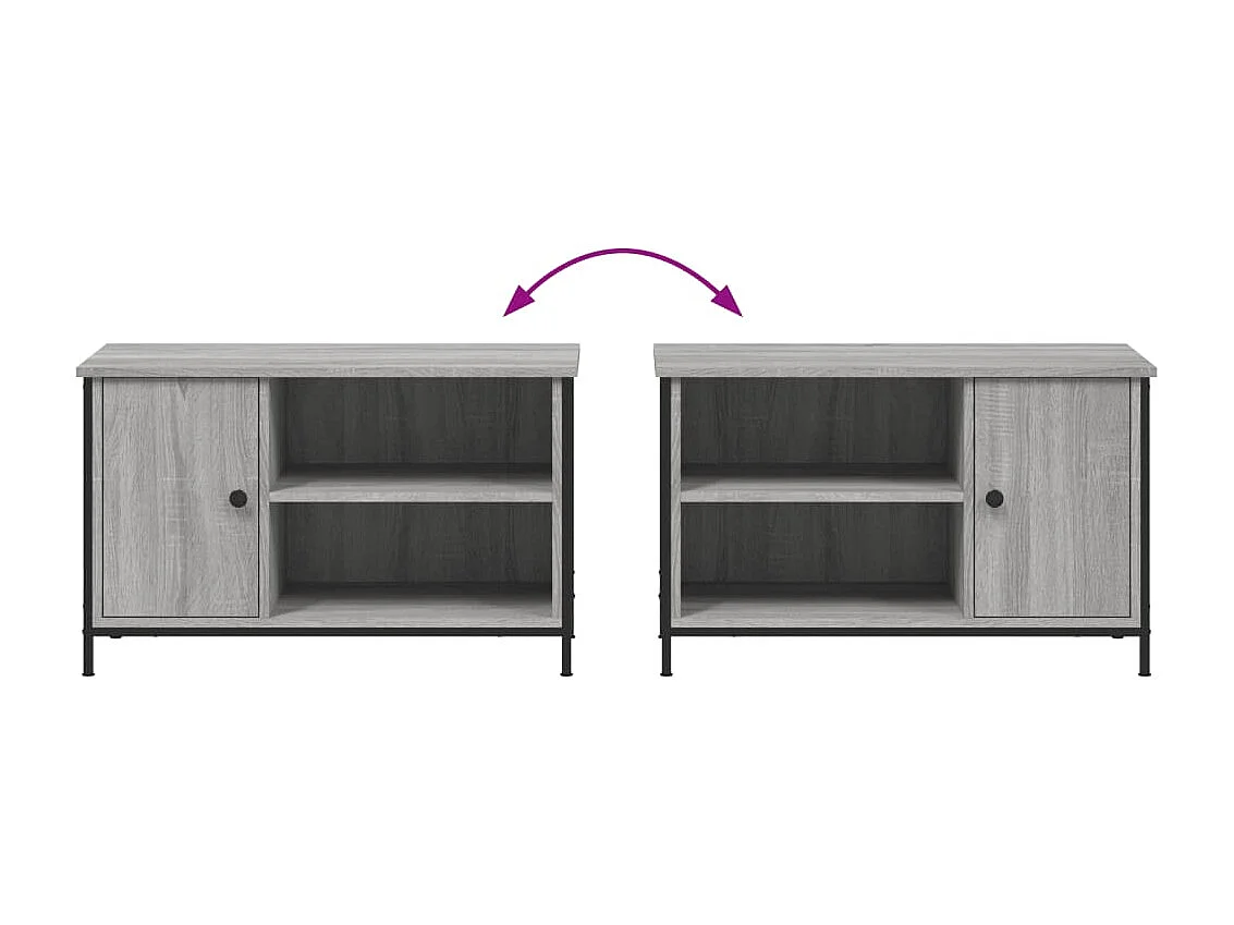 Sonoma TV-meubel grijs 80x40x50 cm Technisch hout