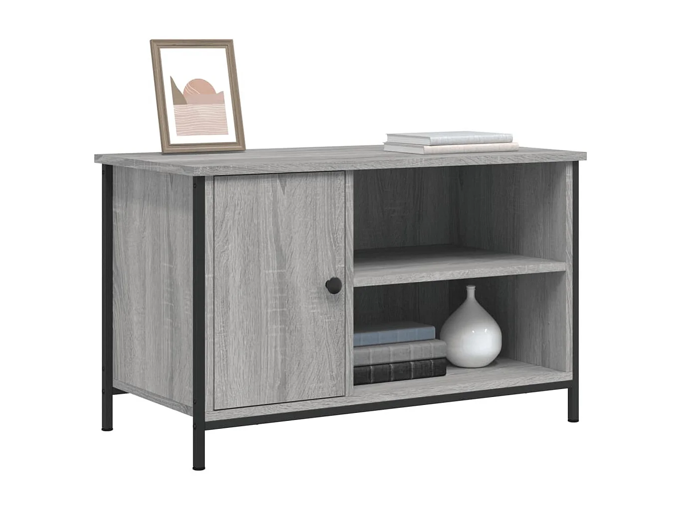 Sonoma TV-Schrank grau 80x40x50 cm Holzwerkstoff