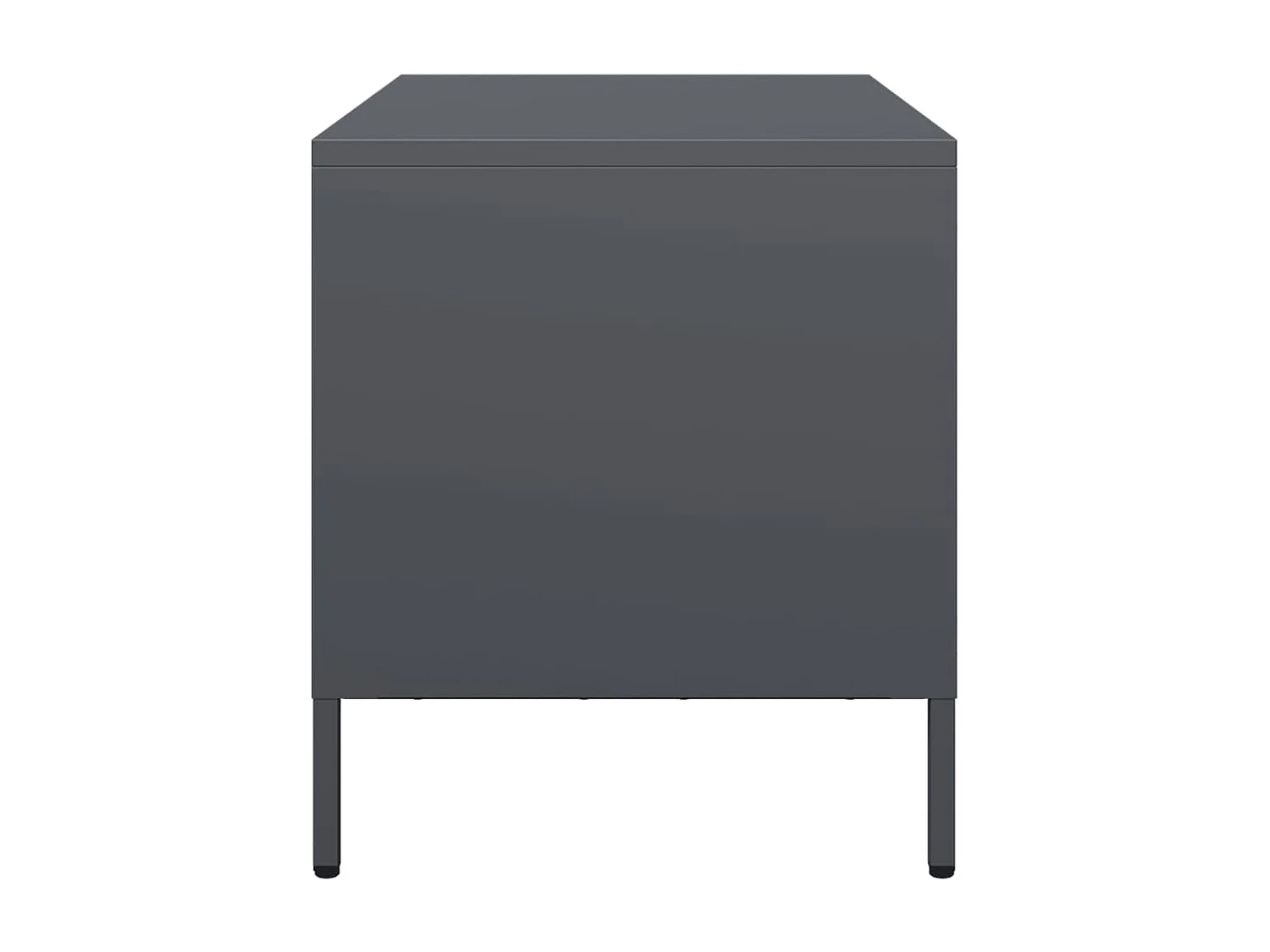 Mobile porta TV antracite 68x39x43,5 cm acciaio laminato a freddo