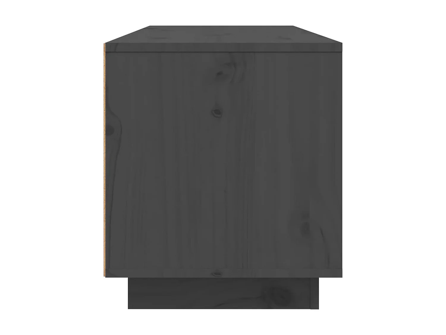 Grijze tv-kast 80x35x40,5 cm Massief grenenhout