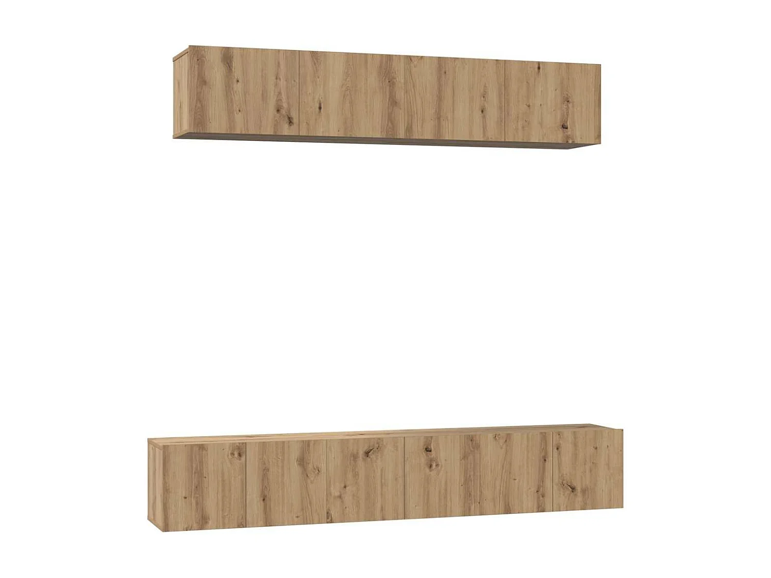 Ensemble de meubles TV Montage mural 5 pcs chêne artisanal