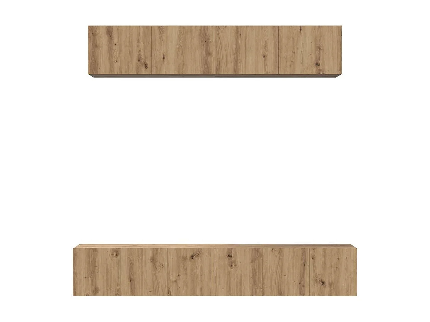 Ensemble de meubles TV Montage mural 5 pcs chêne artisanal