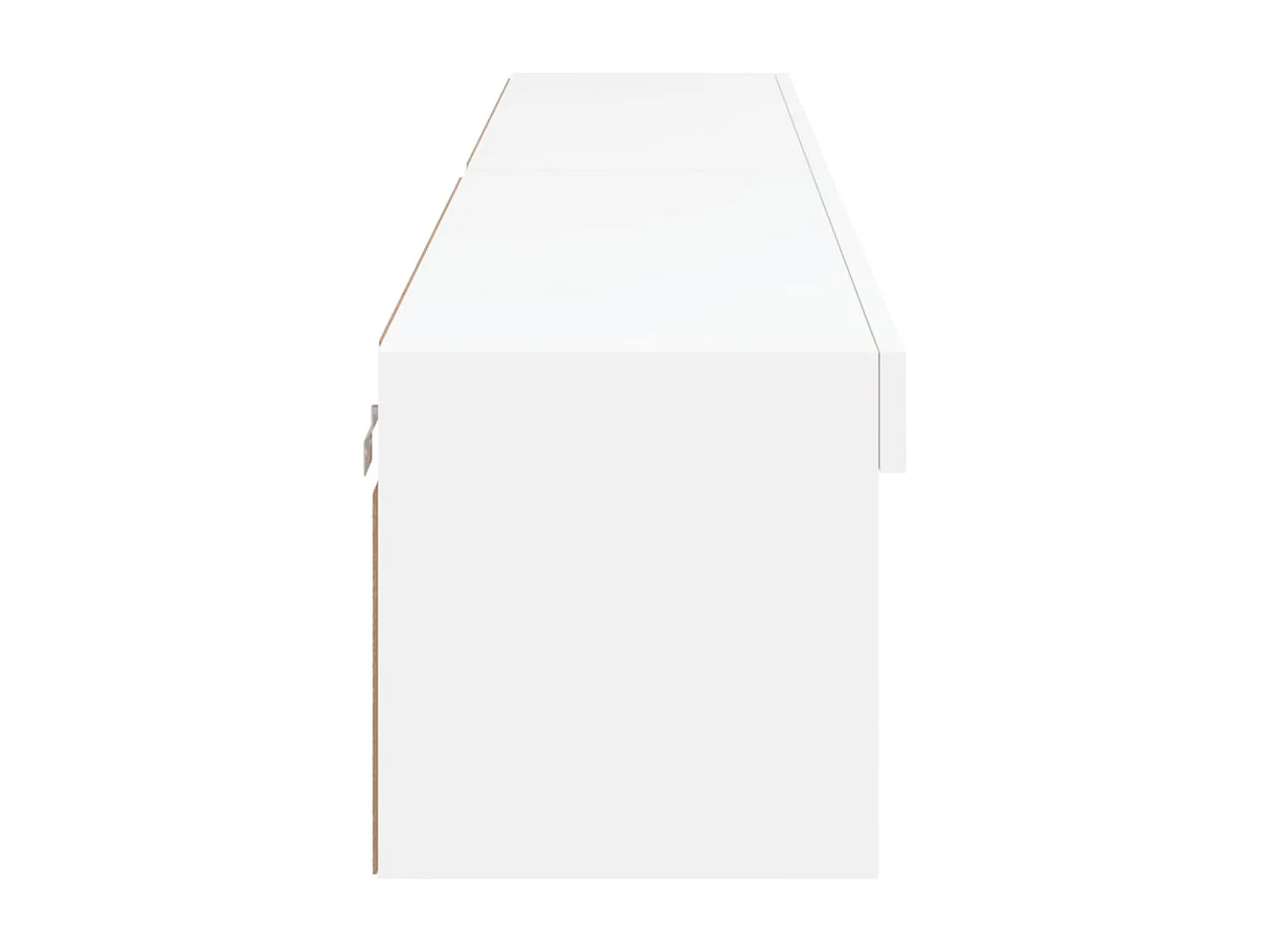 Meubles TV avec lumières LED 2 pcs blanc 100x30x30 cm