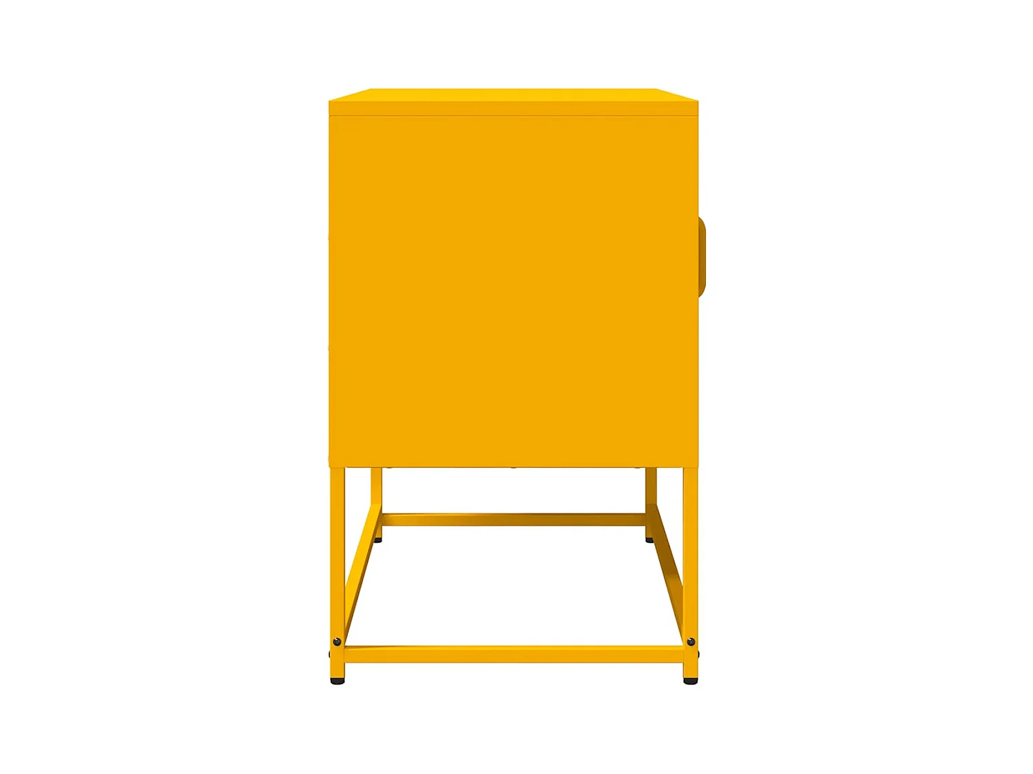 Mueble de TV amarillo mostaza 68x39x60,5 cm acero laminado en frío