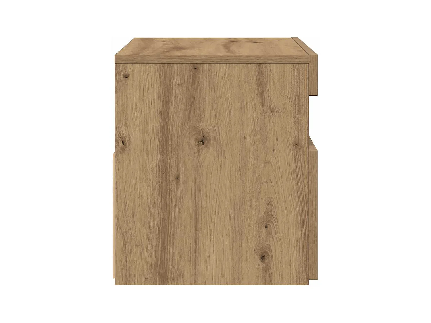 TV-kasten met LED-verlichting 2 stuks handgemaakte eiken