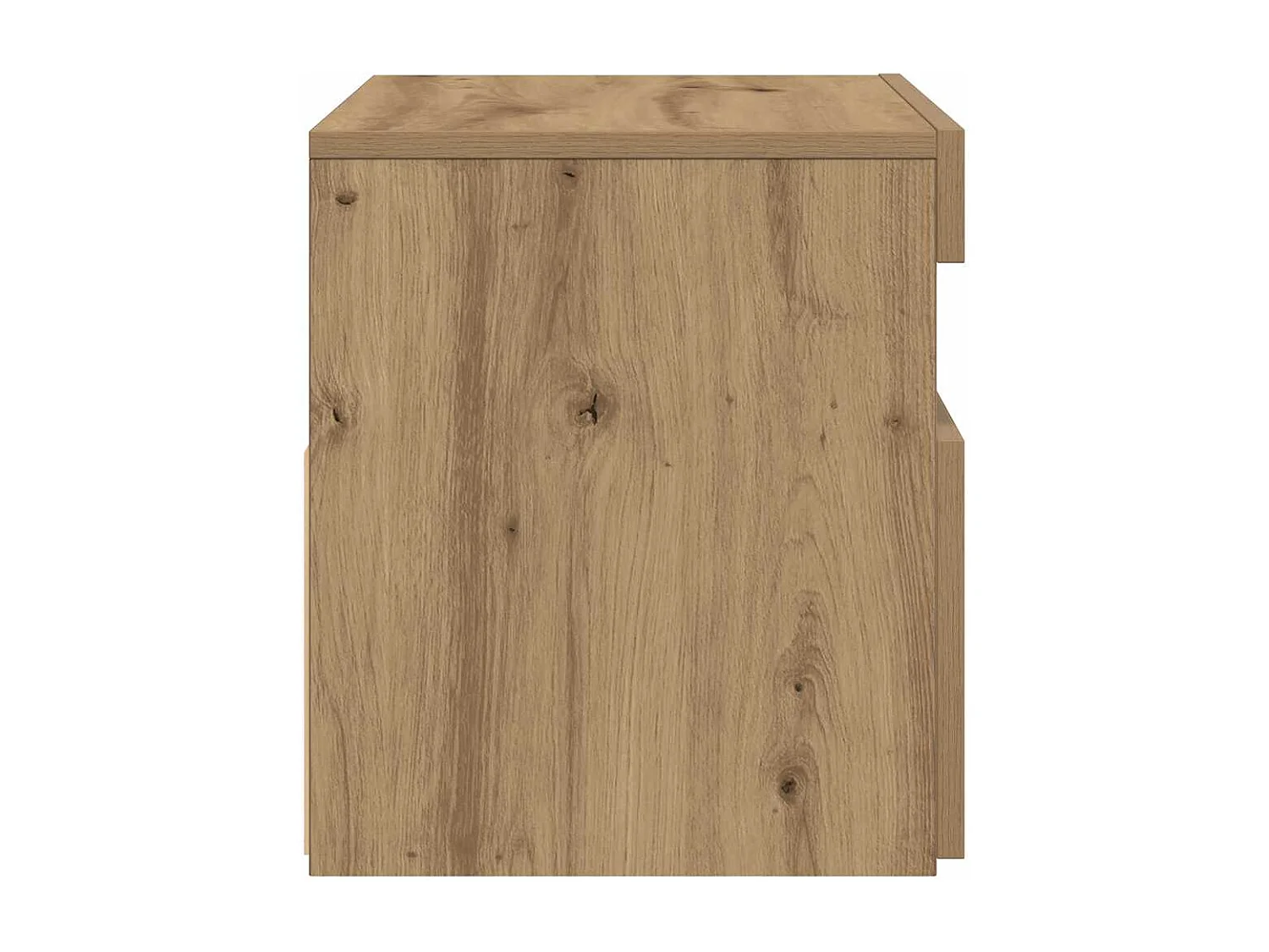 Meubles TV avec lumières LED 2 pcs chêne artisanal