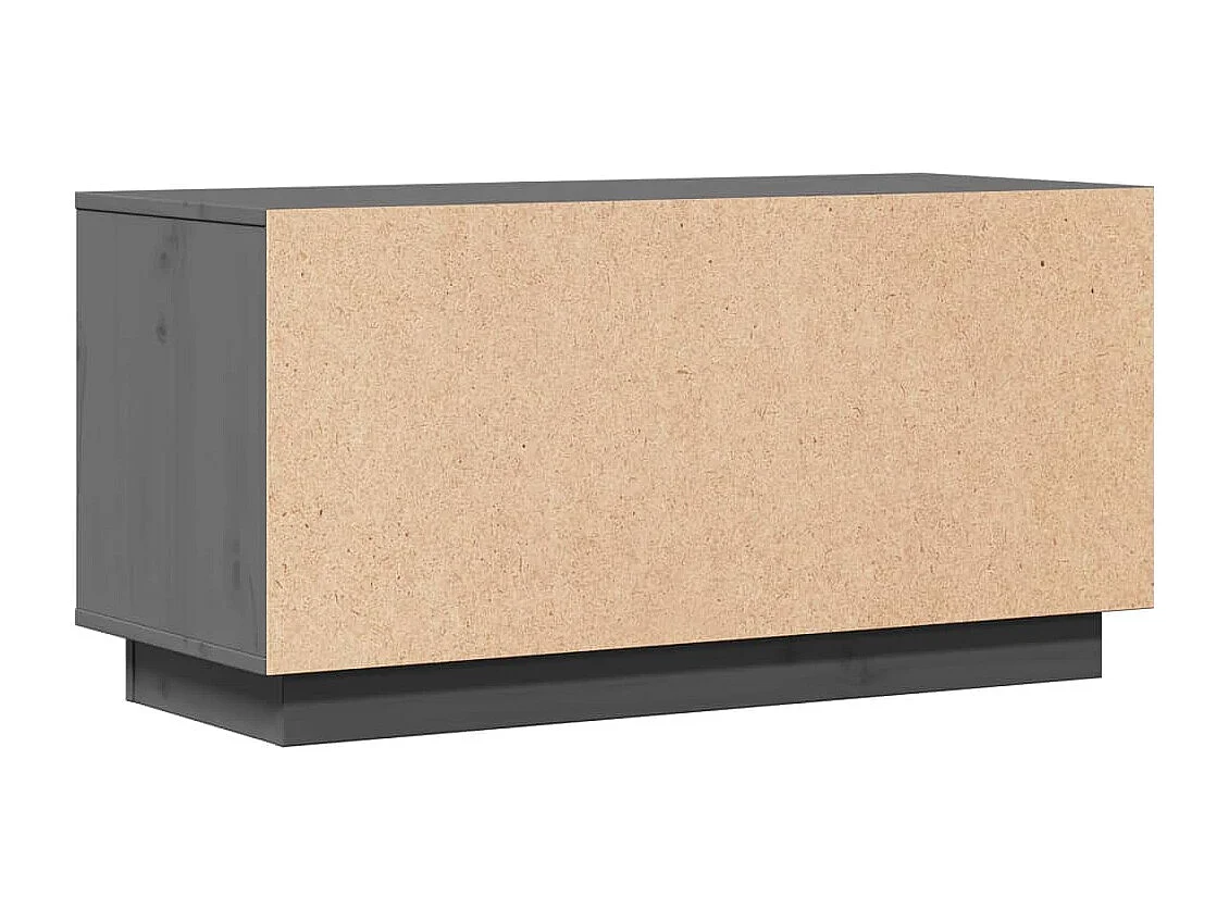 Grijze tv-kast 80x34x40 cm Massief grenenhout