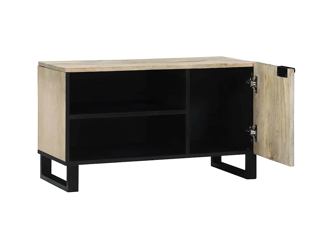 Meubles et étagères de rangement pour médias Blanc et Noir