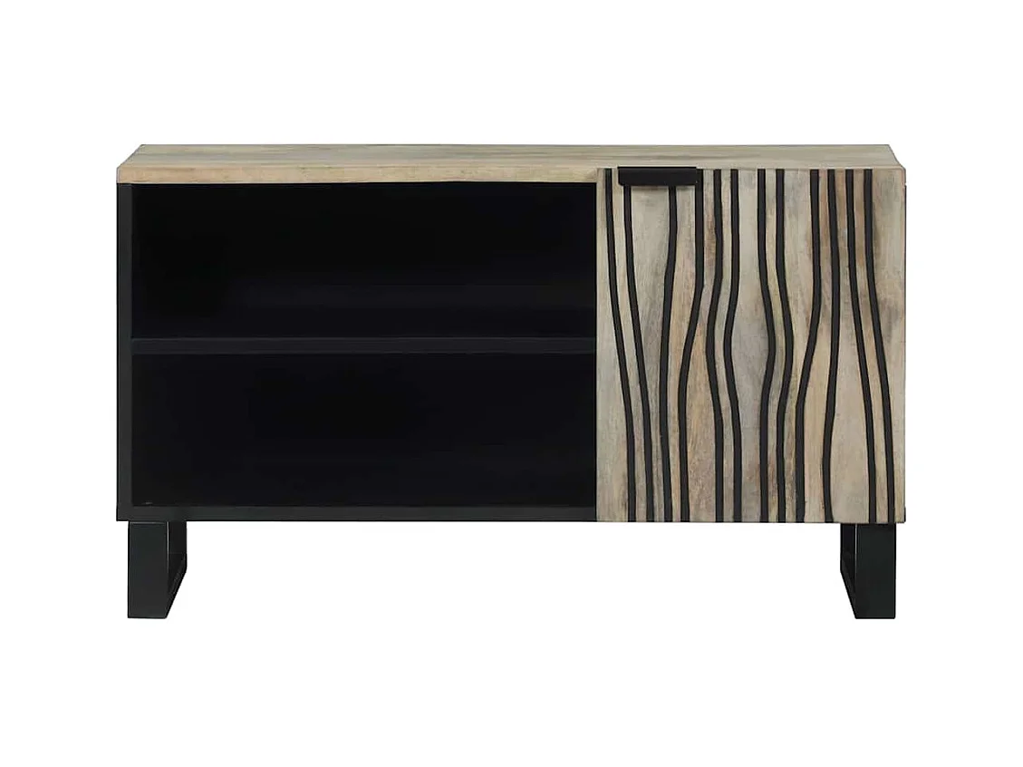 Meubles et étagères de rangement pour médias Blanc et Noir