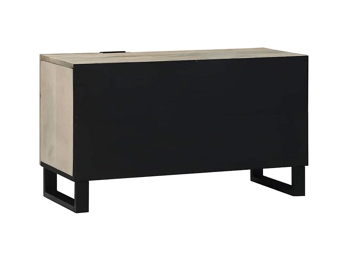 Meubles et étagères de rangement pour médias Blanc et Noir