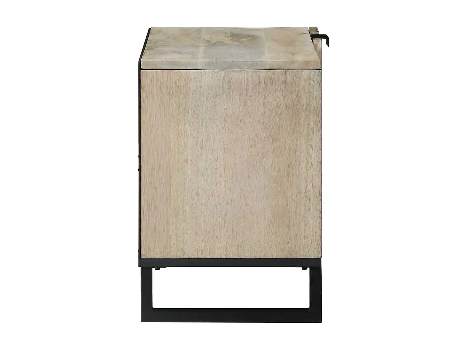 Muebles y estantes para almacenamiento de medios en blanco y negro