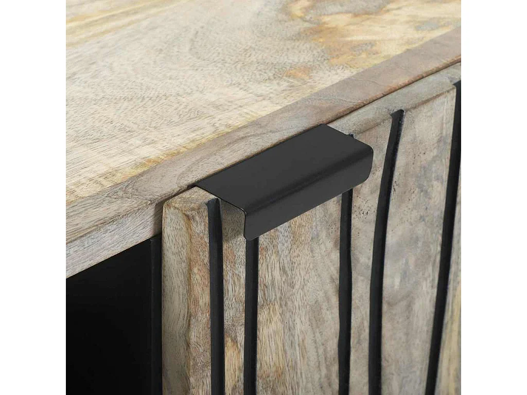 Muebles y estantes para almacenamiento de medios en blanco y negro