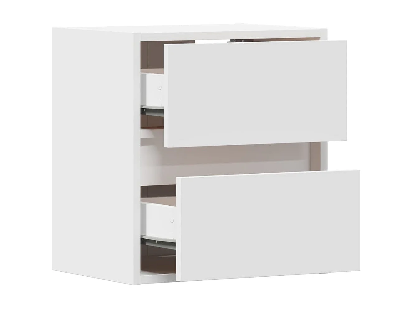 Mobili porta TV a parete con luci LED 2 pezzi bianco 41x31x45 cm