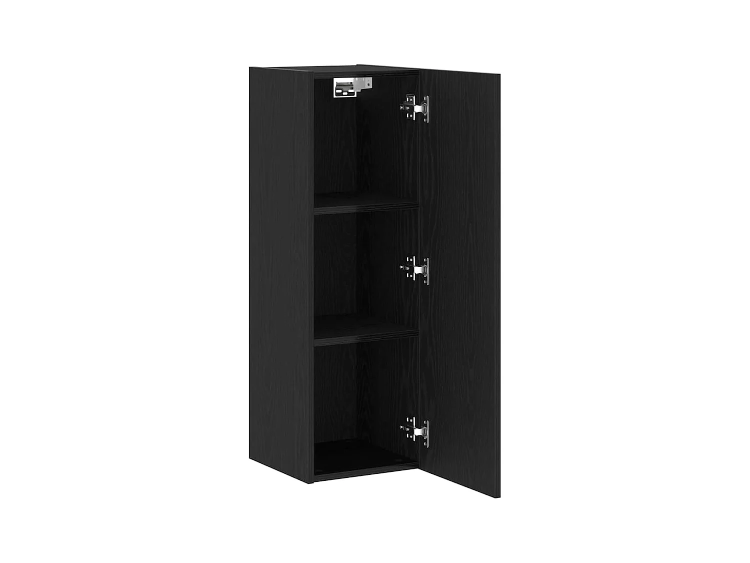 Mueble TV de pared de 2 piezas Roble negro 30,5 x 30 x 90 cm