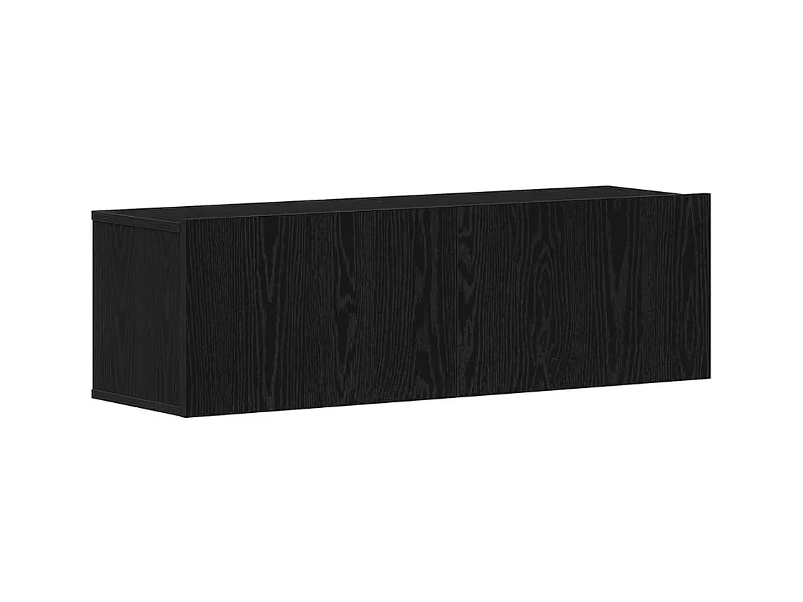 Conjunto de mueble de TV de 6 piezas Roble negro 100 x 30 x 30 cm