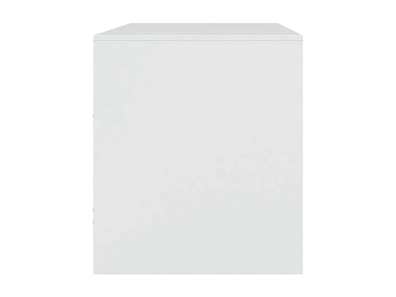 Meubles TV 2 pcs blanc 67x39x44 cm acier