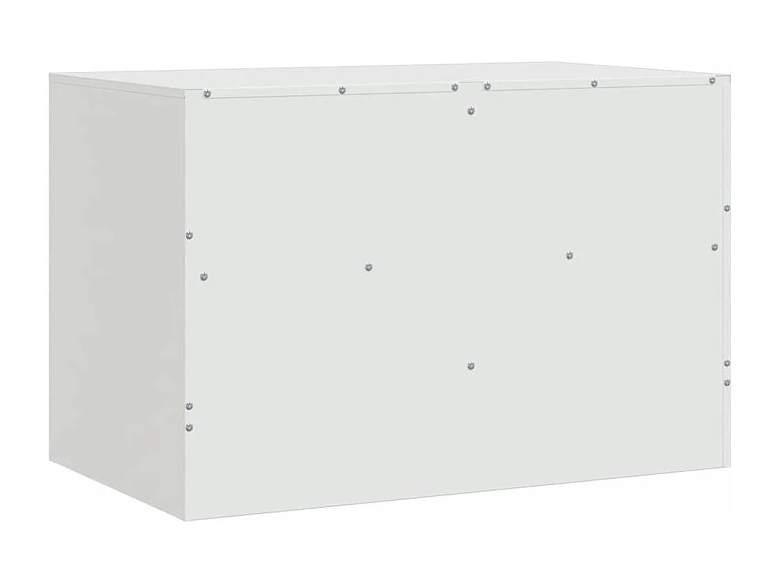 Meubles TV 2 pcs blanc 67x39x44 cm acier