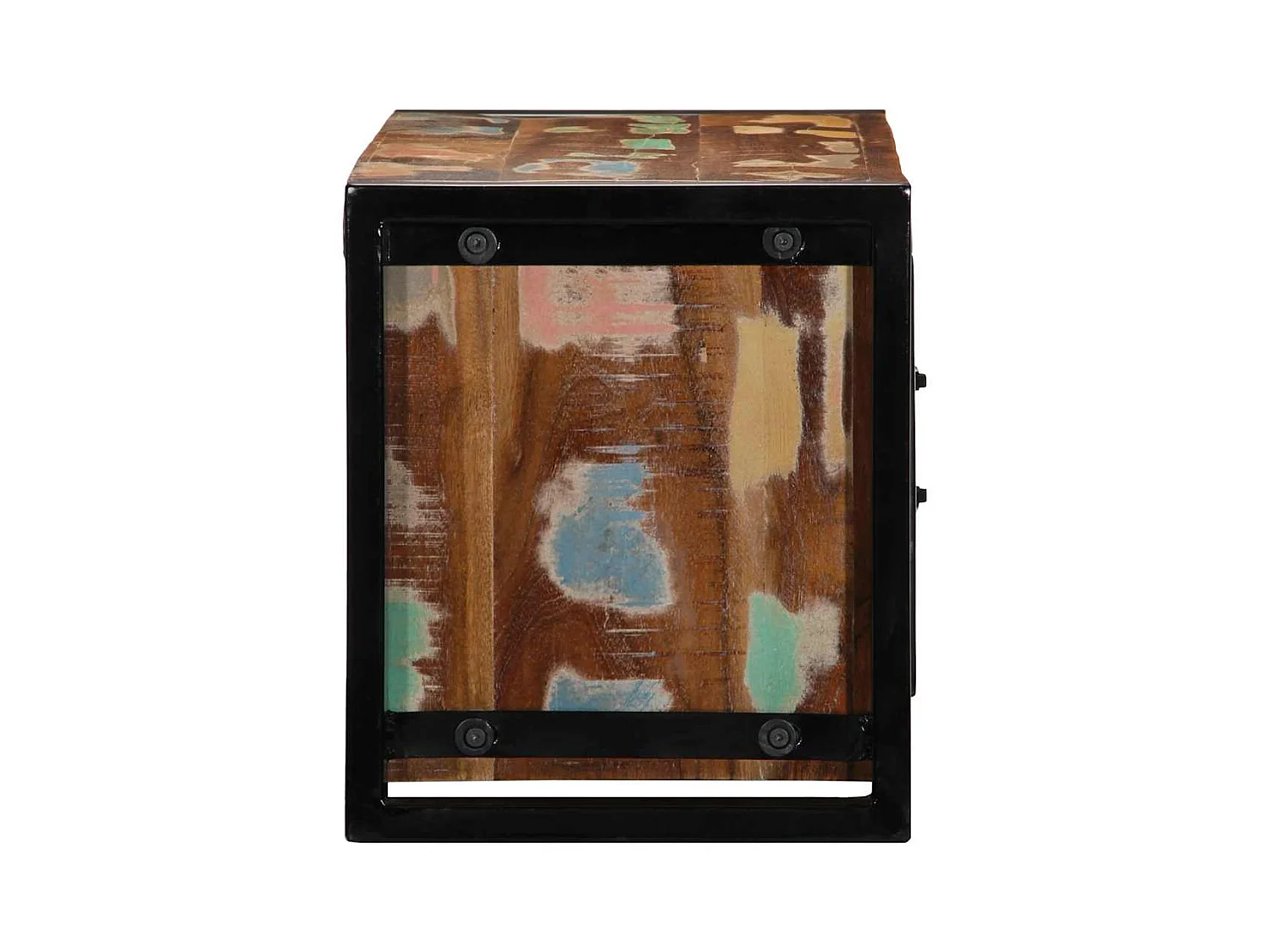 Meuble TV 80x30x35 cm bois massif de récupération