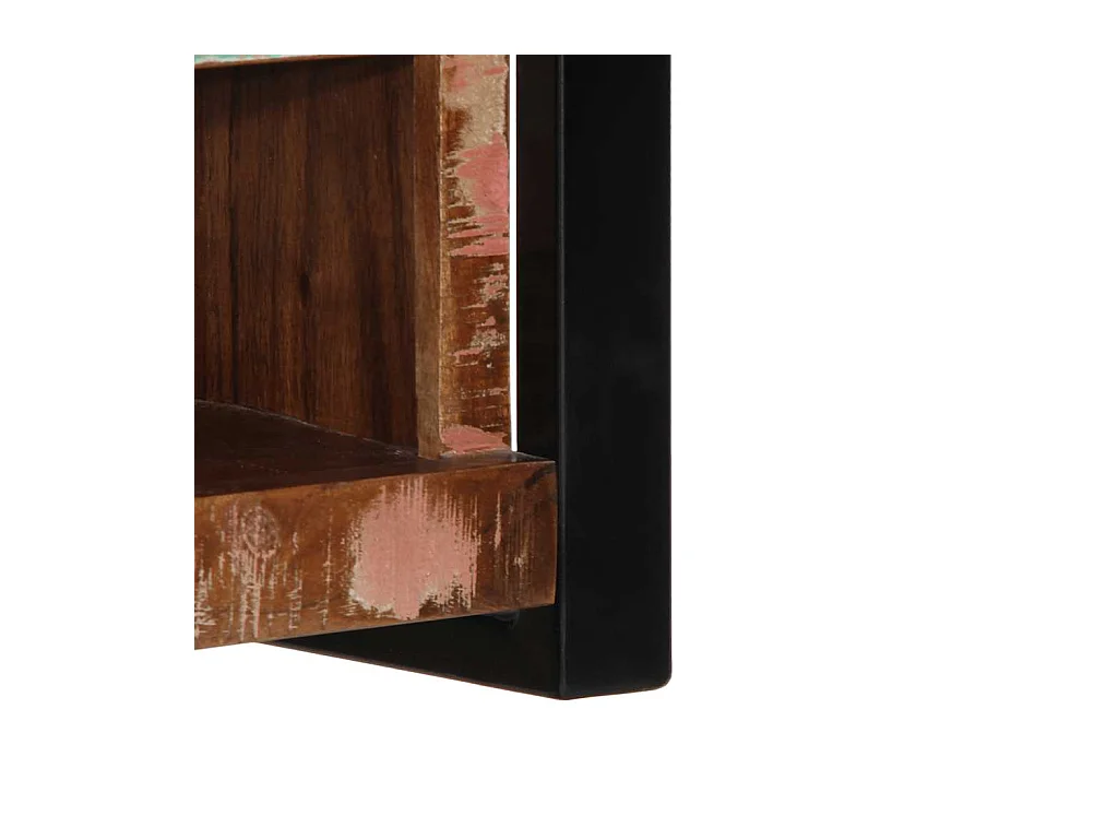 Meuble TV 80x30x35 cm bois massif de récupération