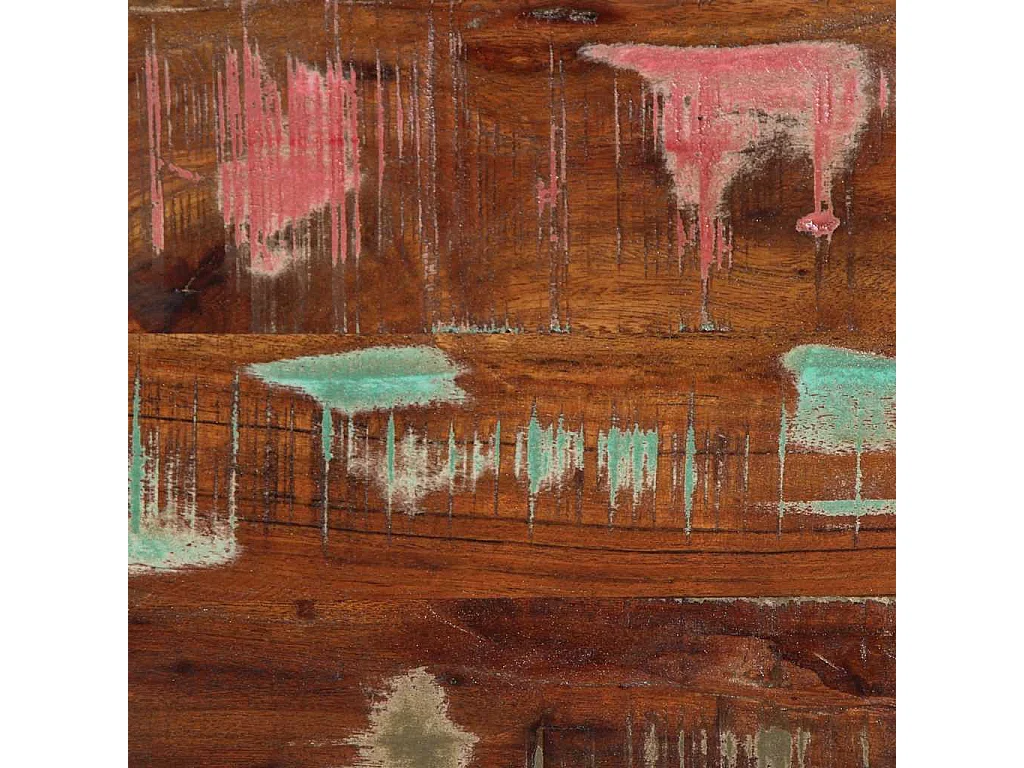 Meuble TV 80x30x35 cm bois massif de récupération