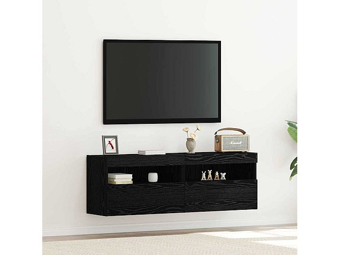 Buffet avec tiroir Chêne noir 60 x 30 x 84 cm Bois d'ingénierie | Leroy
