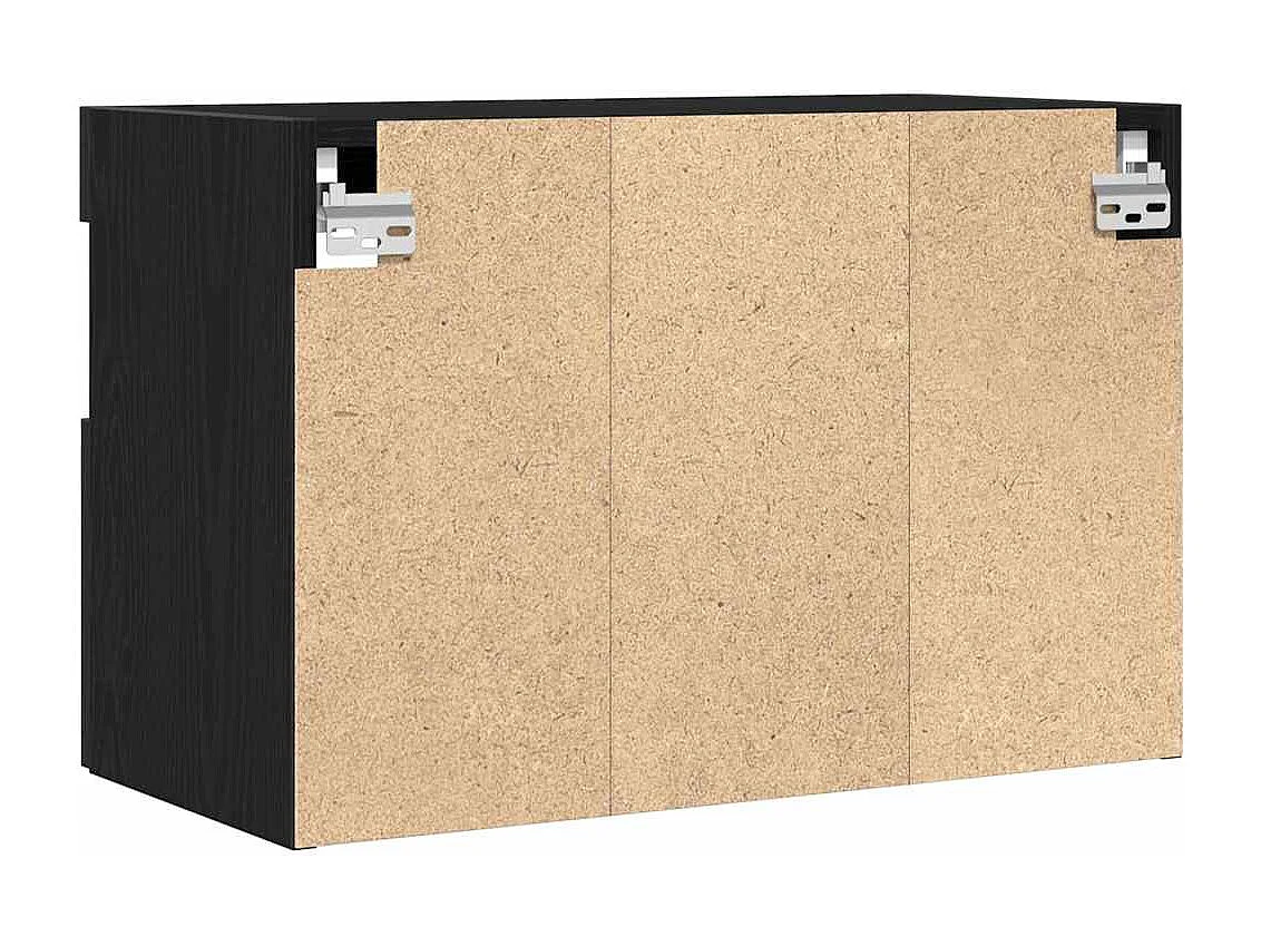 TV-wandmeubel Zwart eiken 60 x 30 x 40 cm Technisch hout