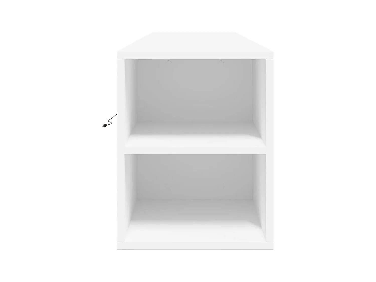 Wandmeubel met witte LED 180x31x39,5 cm