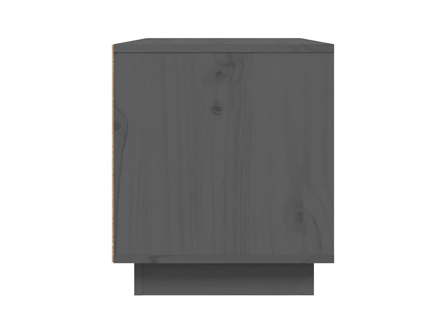 Grijze tv-kast 80x35x40,5 cm Massief grenenhout