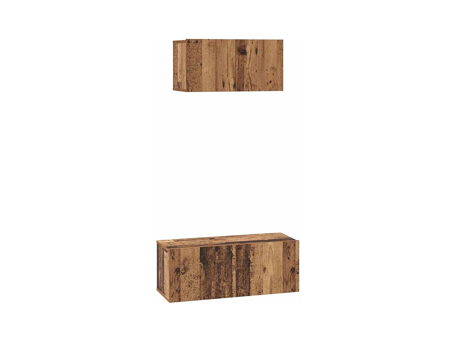 Ensemble meuble TV 2 pcs Bois ancien 80 x 30 x 30 cm