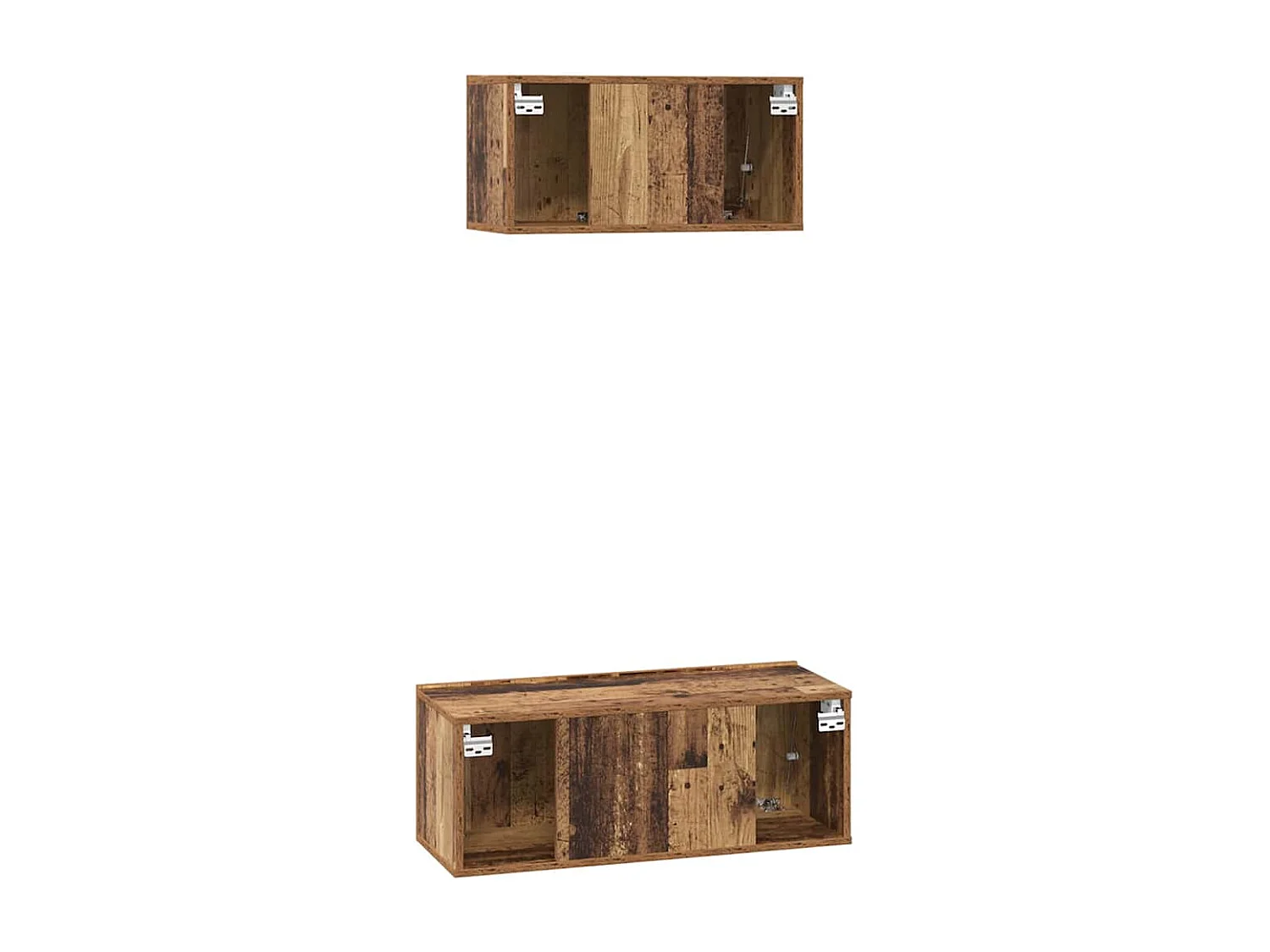 Ensemble meuble TV 2 pcs Bois ancien 80 x 30 x 30 cm