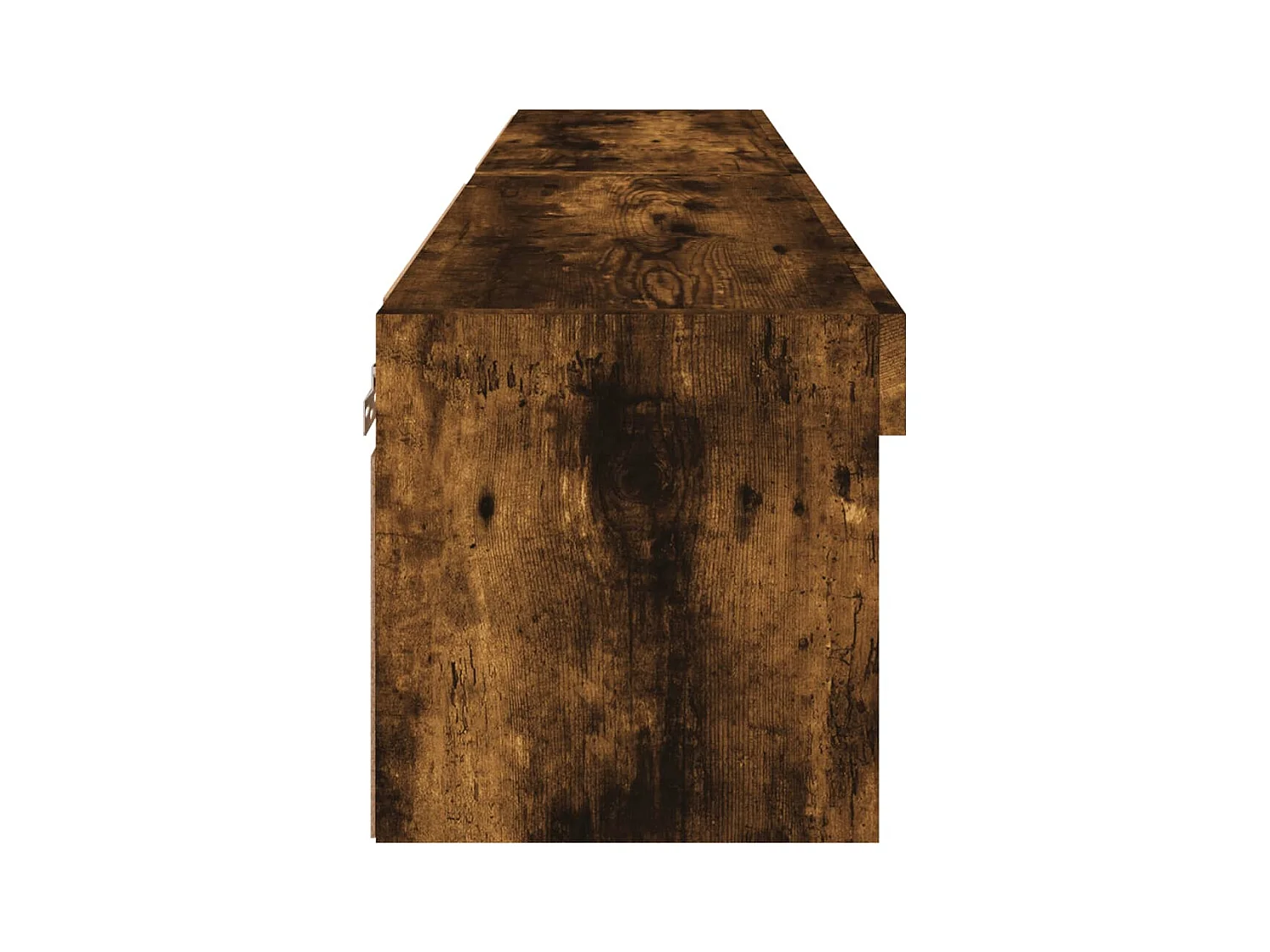 TV-kasten met LED-verlichting 2 stuks gerookt eiken 60x30x30 cm